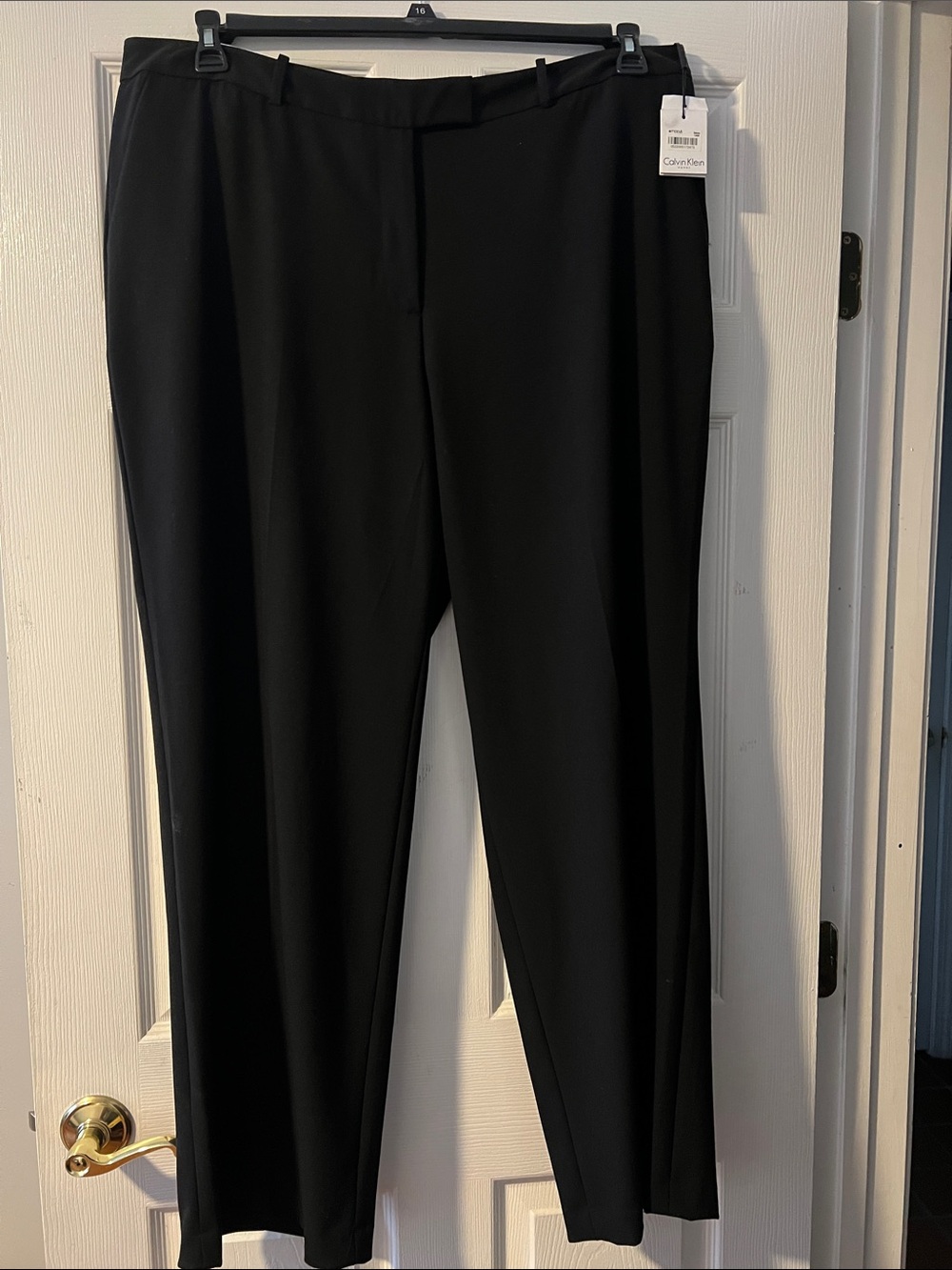 Calvin Klein Black Straight-Leg Dress Pants